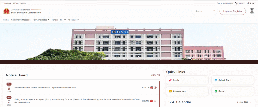SSC GD Result 2025 SSC GD Result 2025